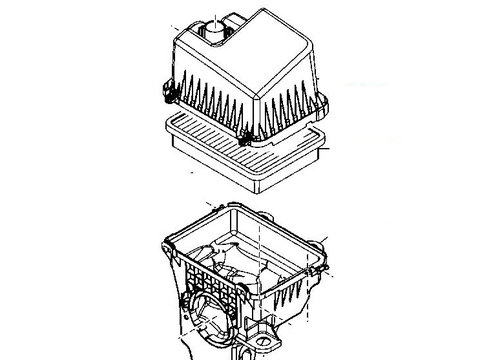 Carcasa filtru de aer MAZDA 3 (BM), 2014-2019, MAZDA 6 (GJ), 12.2014-2019, CX-5 (KE), 03.2012-08.2017, motorizare 2.0,