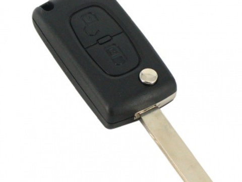 Carcasa telecomanda tip briceag cu 2 butoane cheie Peugeot / Citroen