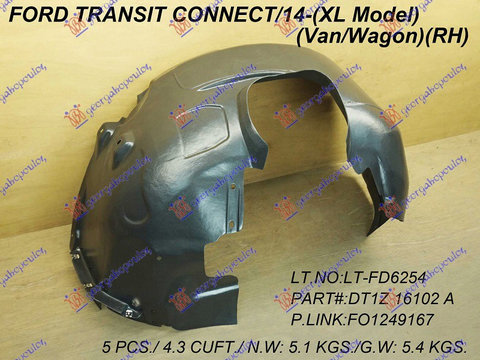 Carenaj Aripa - Ford Transit/Tourneo Connect 2013 , Dt1z-16102a