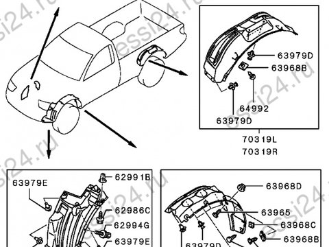 CARENAJ ROATA MITSUBISHI L200 DUPA AN 2006-2010