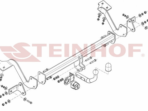 Carlig remorcare CITROEN BERLINGO II 2008- - Cod intern: W20032124 - LIVRARE DIN STOC in 24 ore!!!