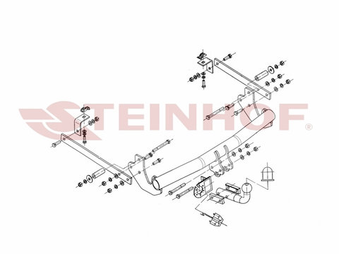 Carlig remorcare CITROEN JUMPY II - Cod intern: W20032139 - LIVRARE DIN STOC in 24 ore!!!