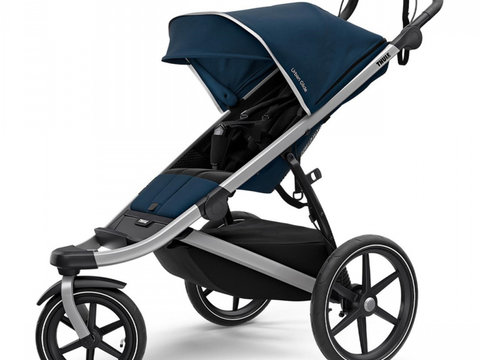 Carucior Thule Urban Glide 2 Single Aluminum/MajolicaBlue (model2020)