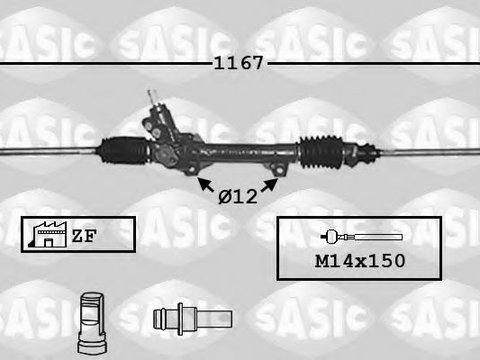 Caseta directie PEUGEOT RANCH microbus (5F) (1996 - 2016) SASIC 7006023