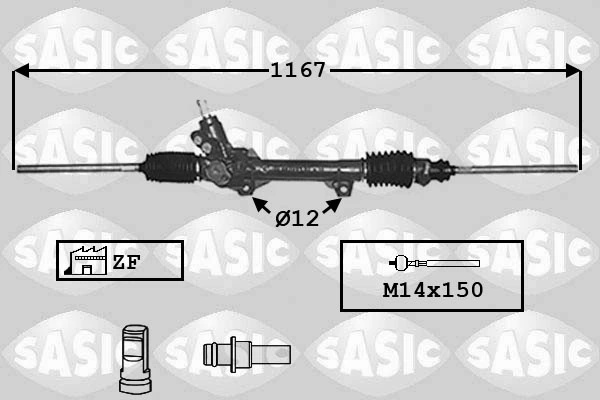 Caseta directie Sasic PEUGEOT PARTNER ORIGIN Autoutilitară/limuzină spațioasă (G_) 2008-2015 - 7006023