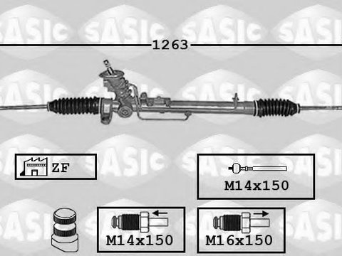 Caseta directie VW GOLF 4 (1J1) (1997 - 2005) MTR 12119957