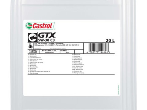 Castrol gtx 5w30 c3 20L