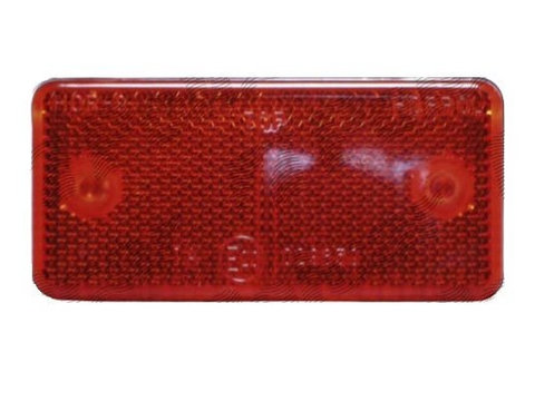 Catadioptru reflectorizant universal rosu BestAutoVest partea dreapta/stanga 89x40x6mm banda adeziva