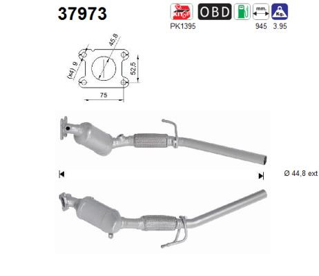 Catalizator AS 37973 pentru SEAT IBIZA V (KJ1, KJG) 2017-2022
