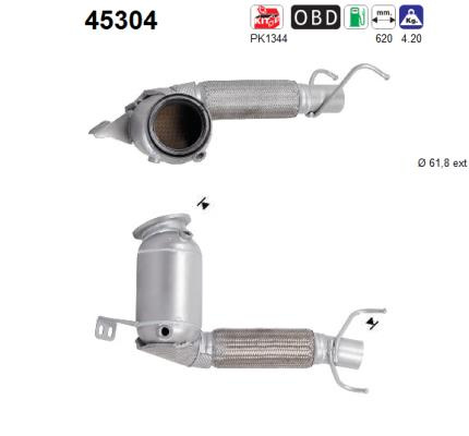 Catalizator AS 45304 compatibil cu MINI MINI Cabriolet (F57) B38 A12 A 1198cc 102cp 75kW 2014 2015 2016 2017 2018 2019