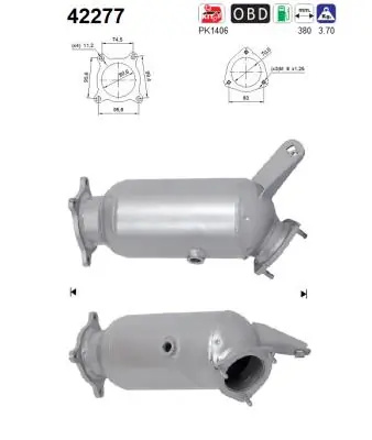 Catalizator AS AUDI A5 Cabriolet (F57, F5E) 2017-2022 - 42277