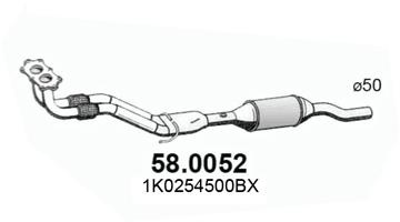 Catalizator ASSO 58.0052 montare fata compatibil c