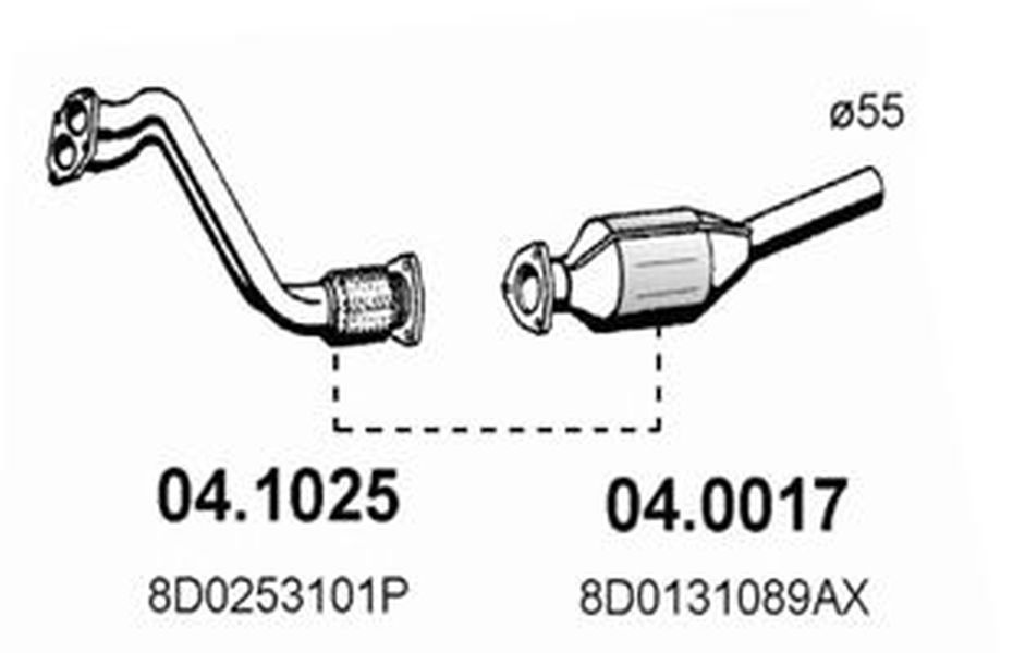 Catalizator AUDI A6 Avant 4B5 C5 ASSO 040017