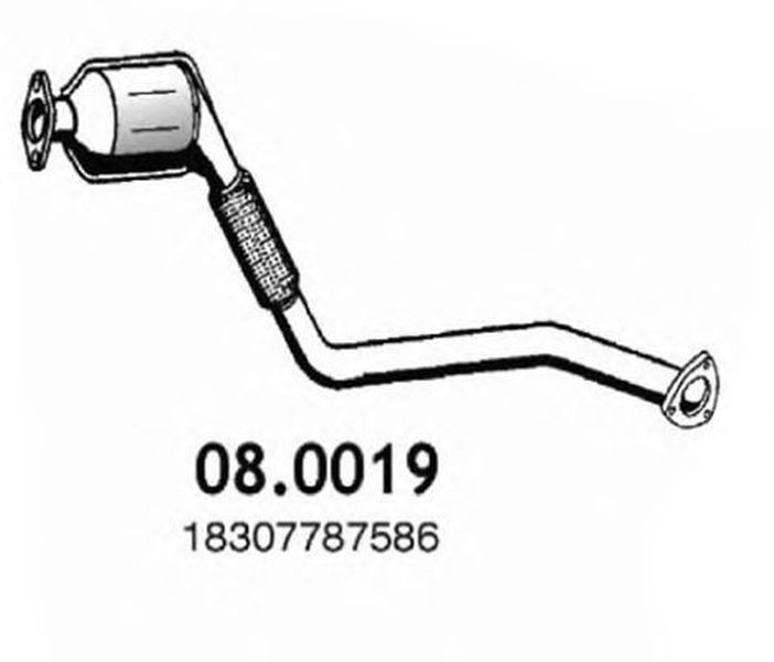 Catalizator BMW 3 cupe E46 ASSO 080019