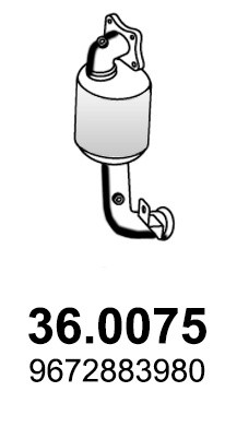 Catalizator fata ASSO PEUGEOT 208 I (CA_, CC_) 2012-2019 - 36.0075
