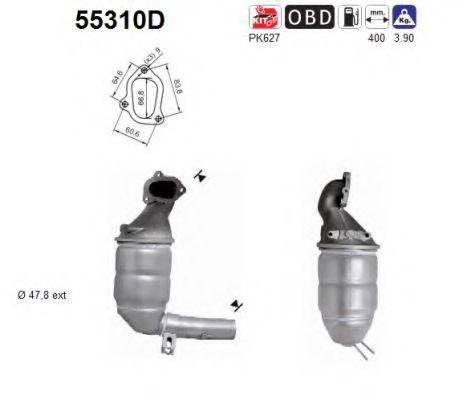 Catalizator Fiat Doblo 2005-2010