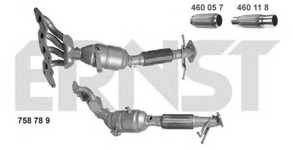 Catalizator FORD FOCUS II combi DA ERNST 758789