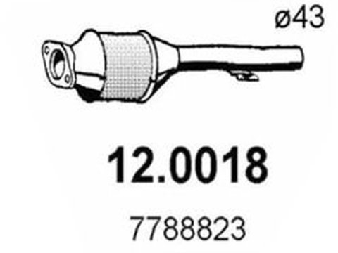 Catalizator LANCIA Y 840A ASSO 120018