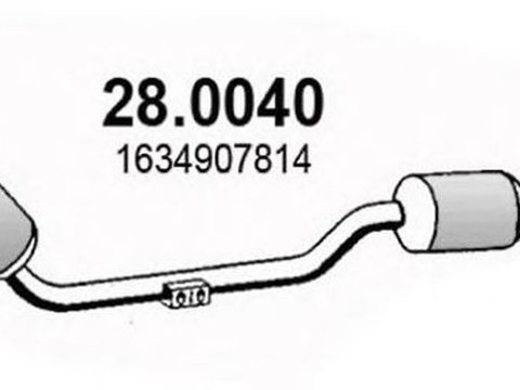 Catalizator MERCEDES-BENZ M-CLASS W163 ASSO 280040