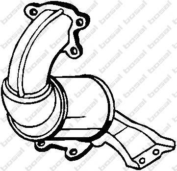 Catalizator MITSUBISHI CARISMA (DA_), VOLVO S40 I limuzina (VS), VOLVO V40 combi (VW) - BOSAL 099-263