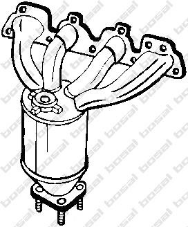 Catalizator OPEL MERIVA, VAUXHALL MERIVA Mk I (A), OPEL ASTRA H (L48) - BOSAL 090-560