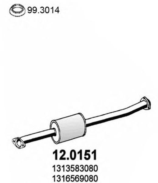 Catalizator PEUGEOT BOXER platou sasiu ZCT ASSO 120151