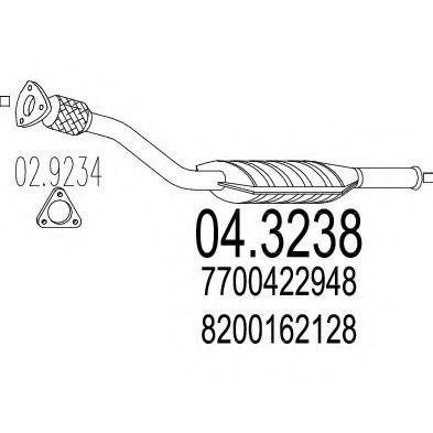 Catalizator Renault Scenic 1999-2003