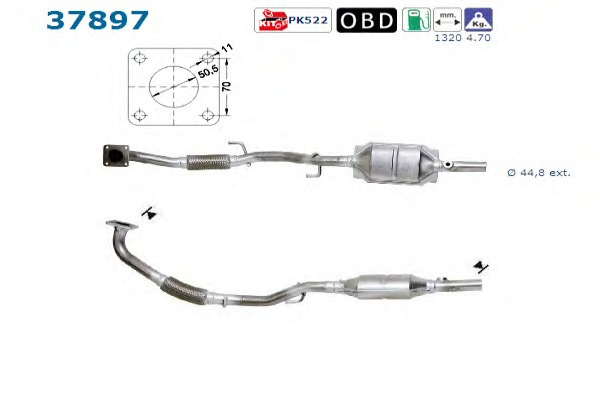 Catalizator # Vw Polo 1.4 limuzina [9a4] benzina 101cp/74kw BBZ 2003 2004 2005 2006 2007 2008 2009 2010 2011 2012 2013 2014 2015 2016 2017 2018 2019 2020 2021 2022 2023 2024 2025 # 37897 # AS