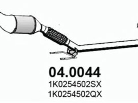 Catalizator VW TOURAN (1T1, 1T2) (2003 - 2010) ASSO 04.0044