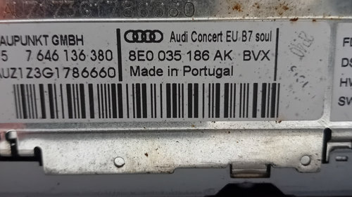 CD Player Audi A4 B7 2007, 8E0035186AK