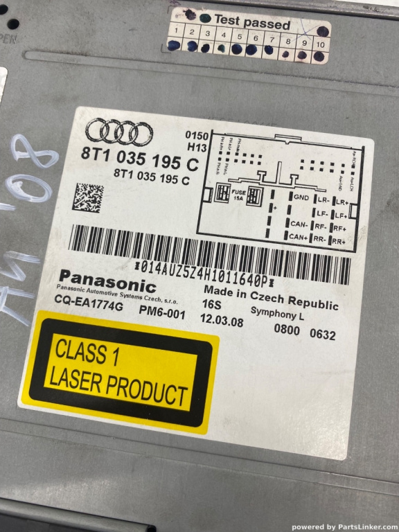 CD player auto AUDI A4 IV (8K2, B8) [ 20