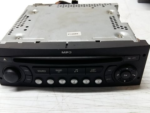 CD player cu mp3 pentru Peugeot 207 cod produs 96662669xt 96633422xt
