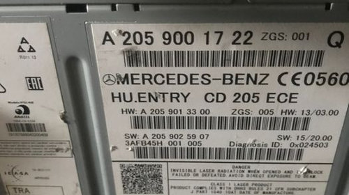 CD Player Mercedes C Class W205