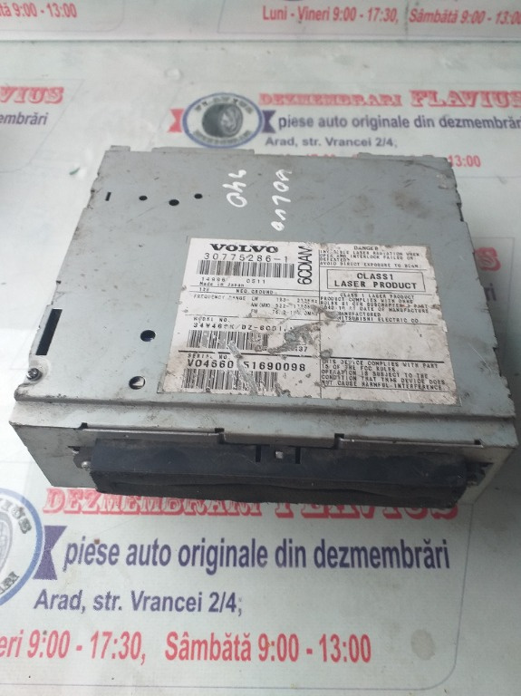 CD player VOLVO S40 An 2005 cod 30775286