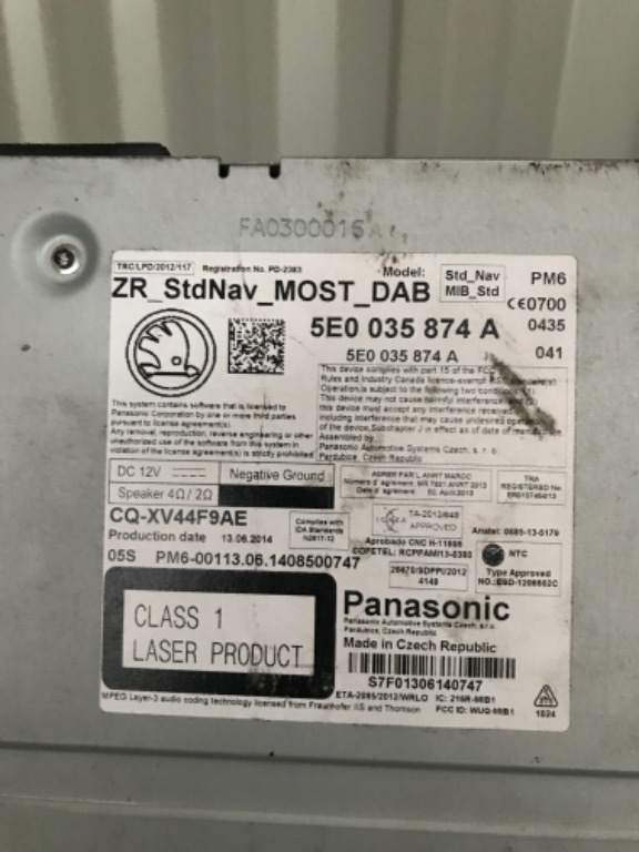 Cd si sd card multimedia skoda octavia 3