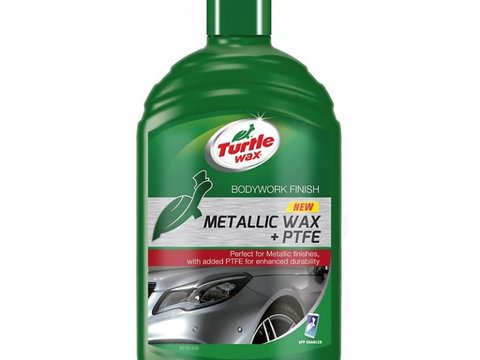 Ceara auto Turtle Wax FG8222 Metallic wax PTFE 300ml pentru vopsele metalizate