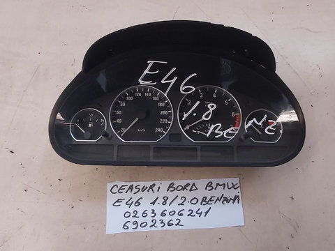 Ceas Ceasuri bord Cod 6902362 / 0263606241 BMW Seria 3 E46 / 1998-2005