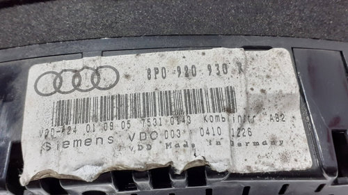 Ceas de bord Audi A3 8P D 2005