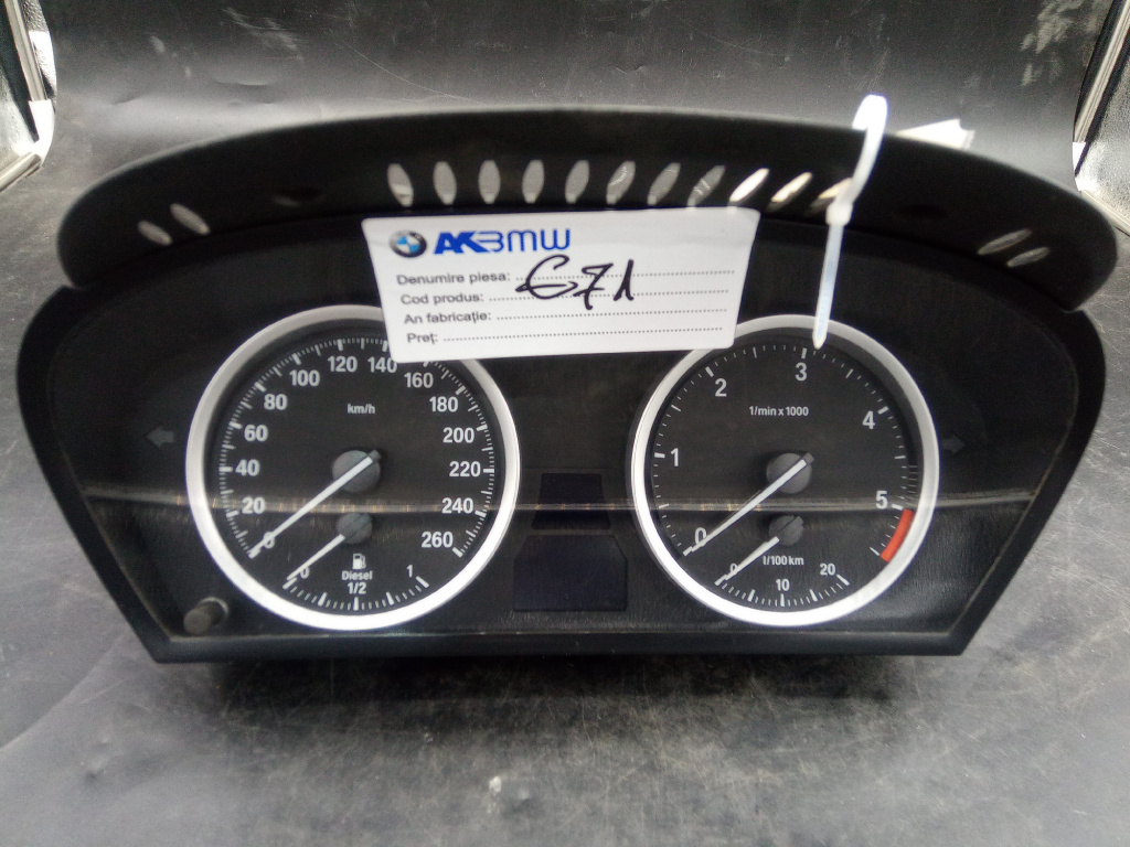 Ceasuri bord km/h e70 e71 Bmw E70 E71 an 2009 cod piesa 6976284