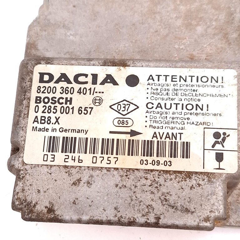 Centralina Airbag Dacia SOLENZA 2003 - 2