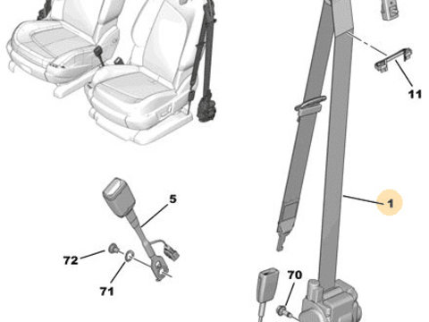 Centuri fata pentru Citroen C4, an 2011 2014 PRODUS NOU ORIGINAL DR 96771310XX Stanga 96771311XX