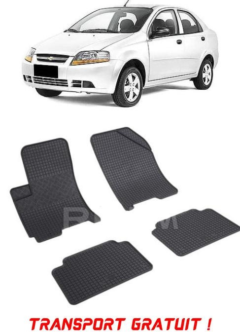 ChEVrolet Kalos T200, Sedan, fabricat din 2002 - 2006, set covorase auto dedicate, din cauciuc 100% Premium - Transport Gratuit 901290*8-CS831-D1