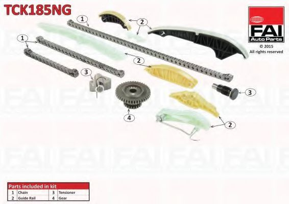 Chit lant de distributie AUDI A4 Avant (8K5, B8) (2007 - 2015) FAI AutoParts TCK185NG