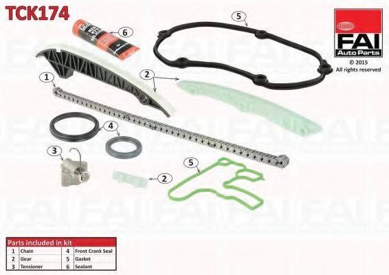 Chit lant de distributie AUDI A6 (4G2, C7, 4GC) (2010 - 2016) FAI AutoParts TCK174 piesa NOUA