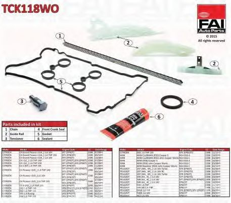 Chit lant de distributie CITROEN C4 II (B7) - Cod intern: W20236562 - LIVRARE DIN STOC in 24 ore!!!