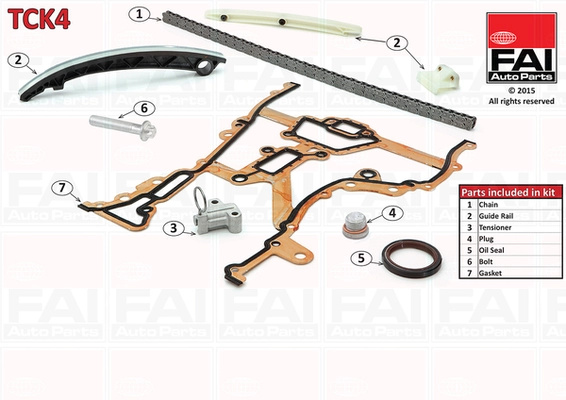 Chit lant de distributie FAI AutoParts montare deasupra TCK4 pentru OPEL AGILA (A) (H00) Z 10 XE 973cc 58cp 43kW 2000 2001 2002 2003 2004 2005 2006 2007