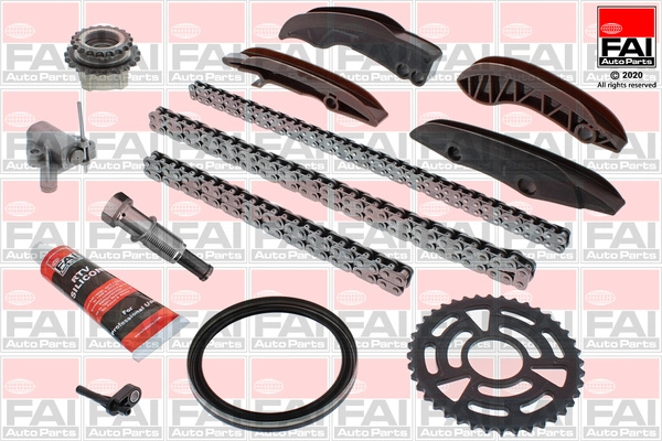 Chit lant de distributie FAI AutoParts TCK133C montare partea de jos la TOYOTA VERSO VAN (_R2_) 1WW 1598cc 112cp 82kW 2013 2014 2015 2016 2017 2018