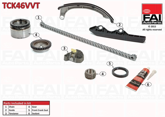 Chit lant de distributie FAI AutoParts TCK46VVT pe