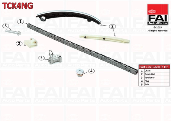 Chit lant de distributie FAI AutoParts TCK4NG montare deasupra model OPEL AGILA (A) (H00) Z 12 XE 1199cc 75cp 55kW 2000 2001 2002 2003 2004 2005 2006 2007