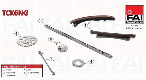 Chit lant de distributie FIAT DOBLO Microbus (263, 152) (2009 - 2016) FAI AutoParts TCK6NG piesa NOUA